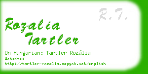 rozalia tartler business card
